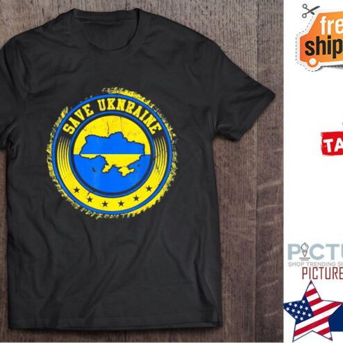 Support Ukraine Save Ukraine Ukranian Flag shirt