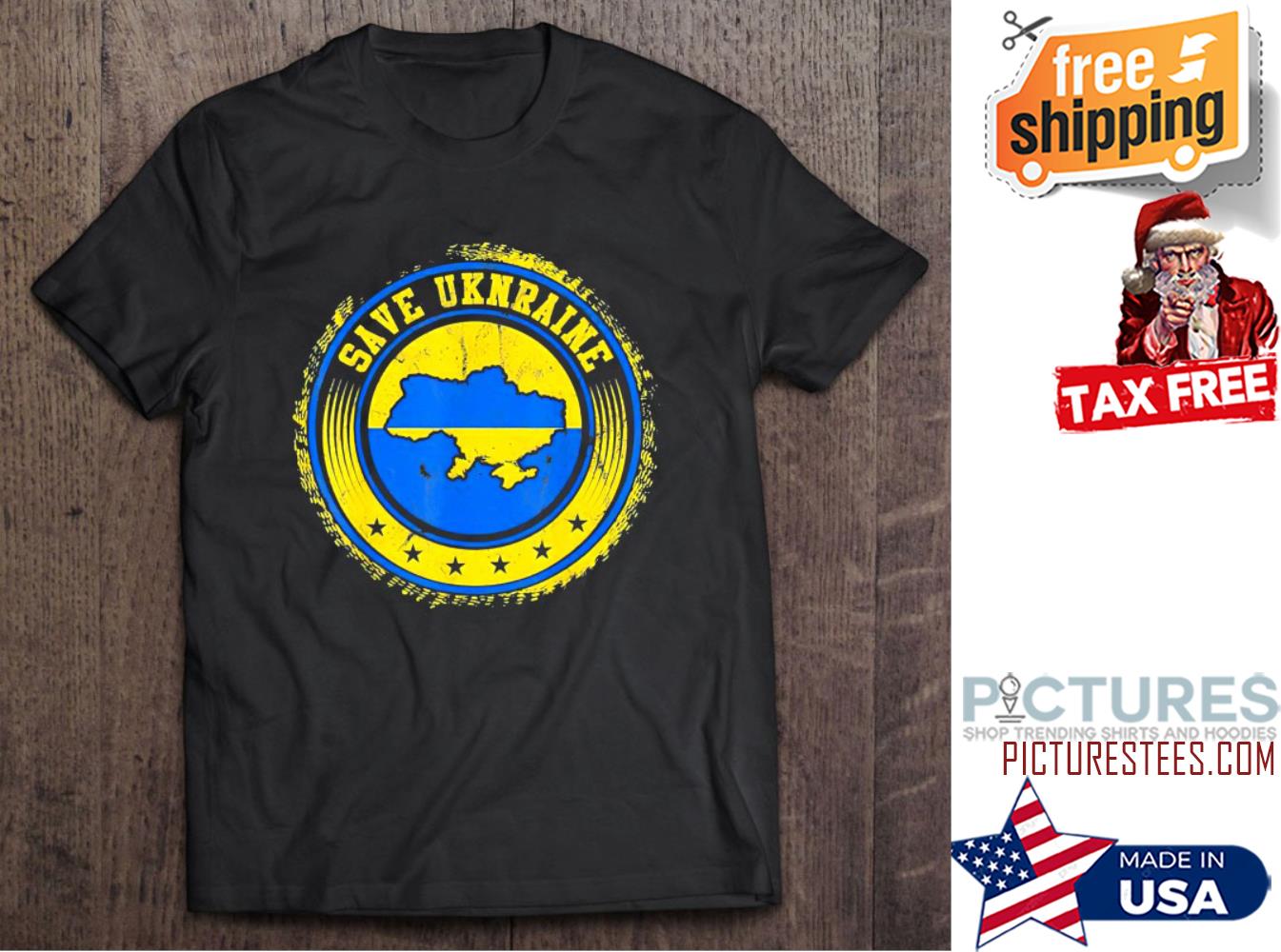 Support Ukraine Save Ukraine Ukranian Flag shirt