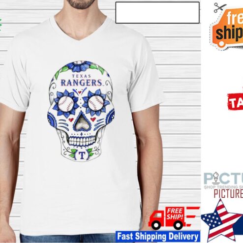Texas Rangers Sugar Skull t-shirt