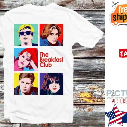 The Breakfast Club Movie 80s Retro T Shirt Men Women Unisex Baggy Boyfriend Shirt
