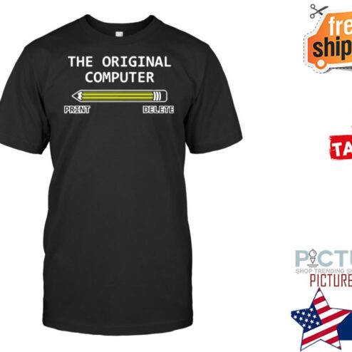 The orginal computer print delete shirt