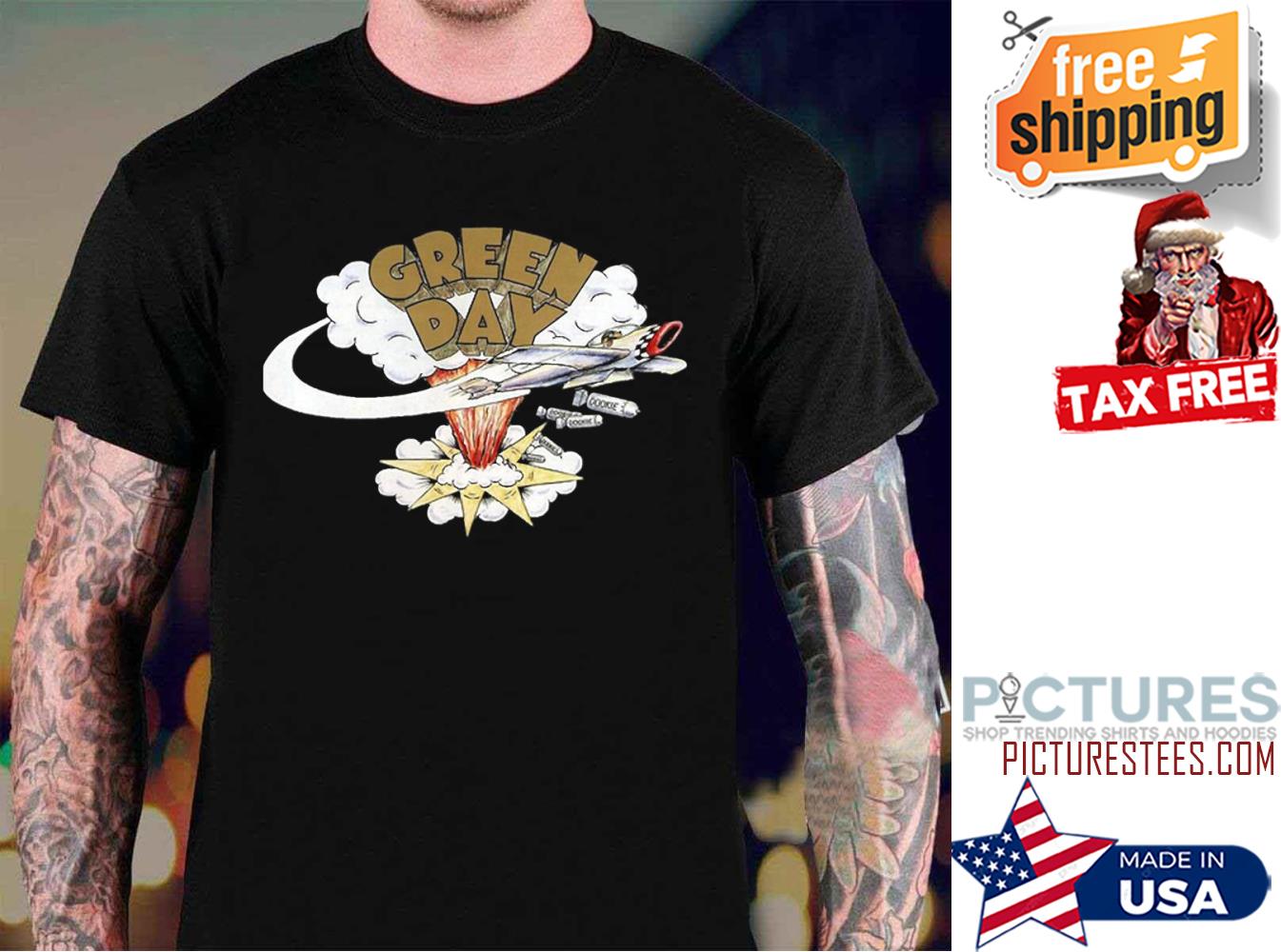 The Plane Boom Green Day shirt