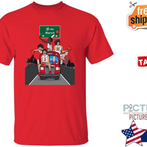 The Scarlet Knights Bus Is En Route To Dayton Ohio March Madness Shirt