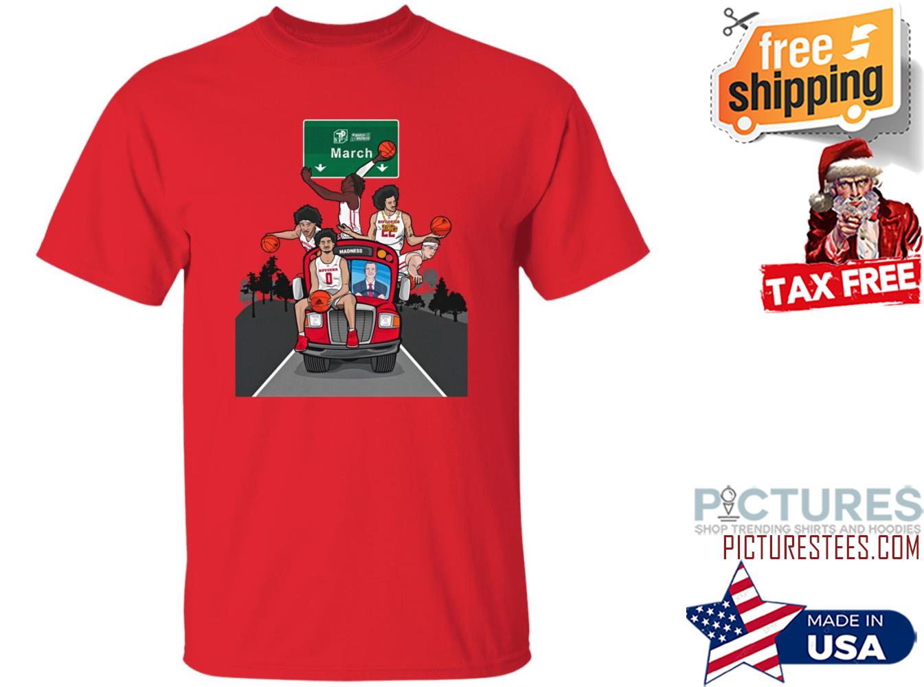 The Scarlet Knights Bus Is En Route To Dayton Ohio March Madness Shirt