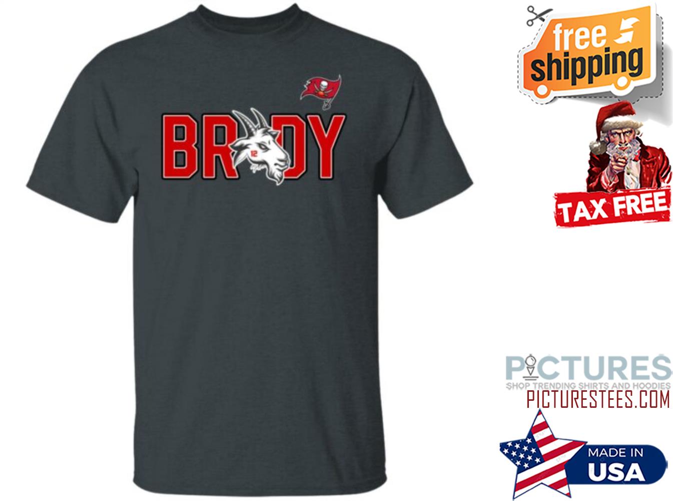 Tom Brady Tampa Bay Buccaneers Goat 12 Shirt