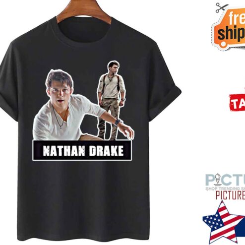 Tom Holland As Nathan Drake Uncharted Movie 2022 shirt