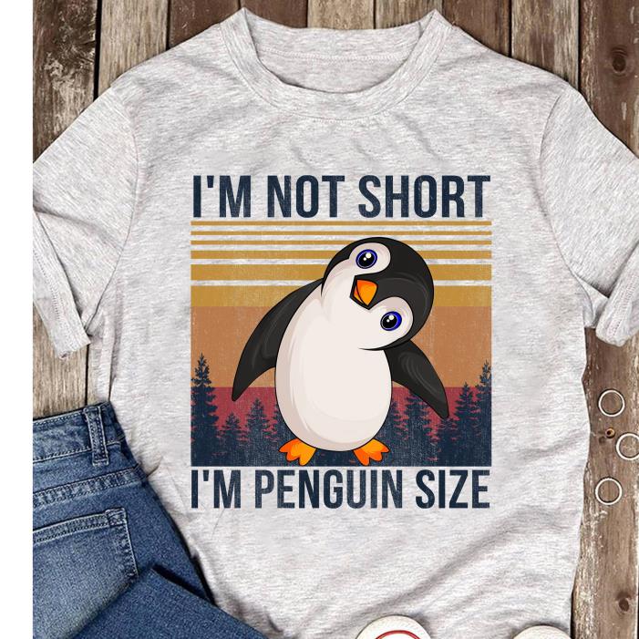 Penguin i'm not short i'm Penguin size vintage shirt