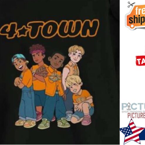 Turning Red 4 Town Boy Band Girls Shirt
