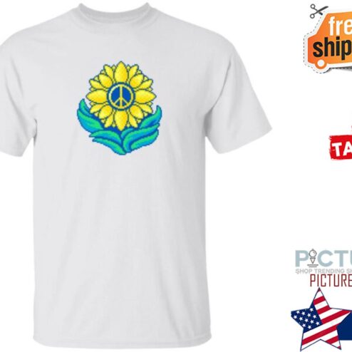 Ukraine Sunflower Pixel Shirt