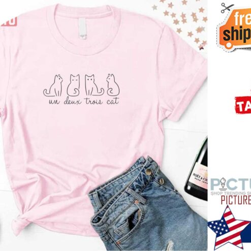 Un Deux Trois Cat Pawsome shirt