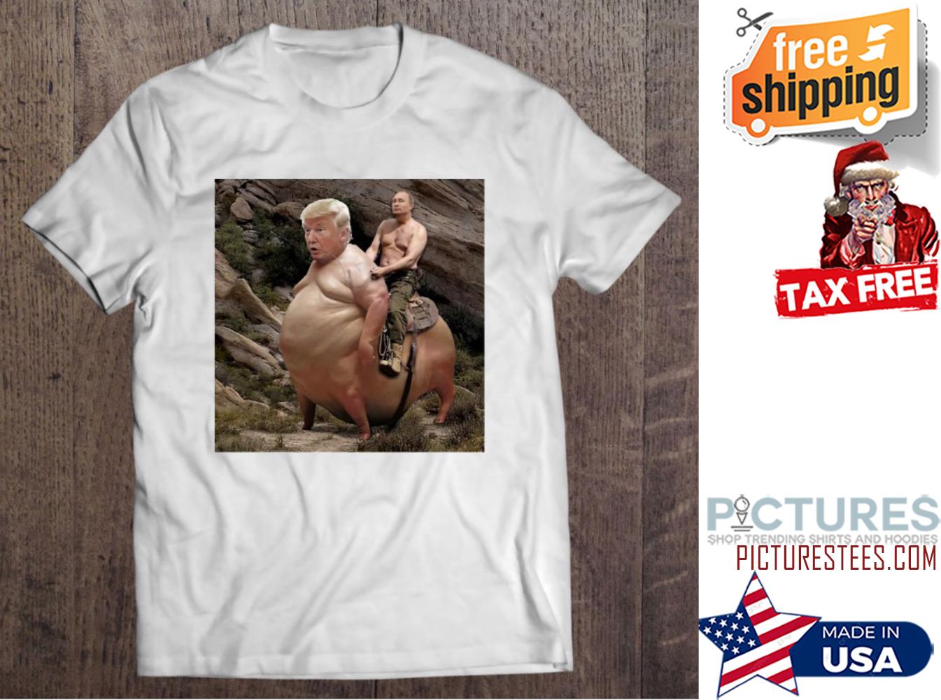 Vladimir Putin Riding Pig Trump shirt
