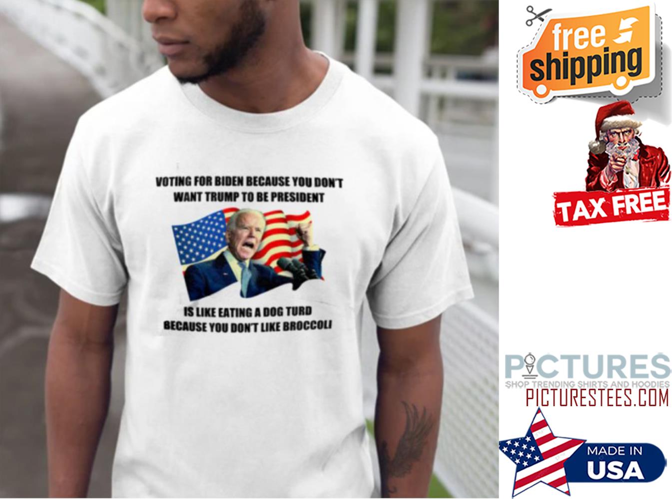 Voting For Biden Because You Dont Want Trump To Be President shirt