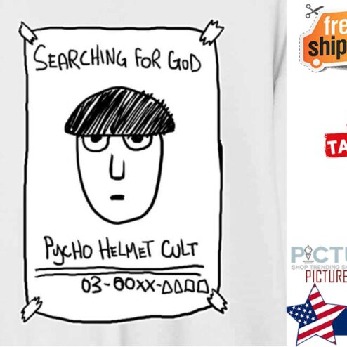 Where Is He Searching For God Anime Mob 100 Pyscho Helmet Cult Anime shirt