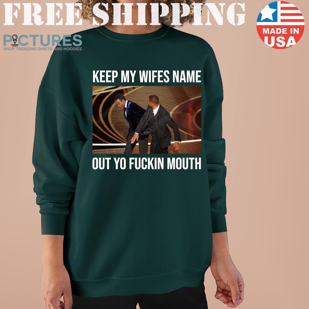 FREE shipping Will Smith hits Chris Rock Keep my wifes name out