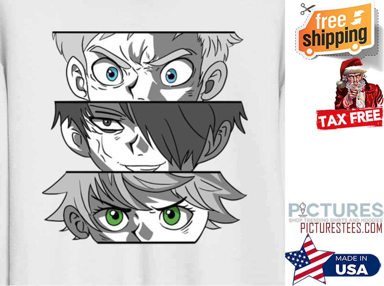 Yakusoku No Neverland Three Mains shirt