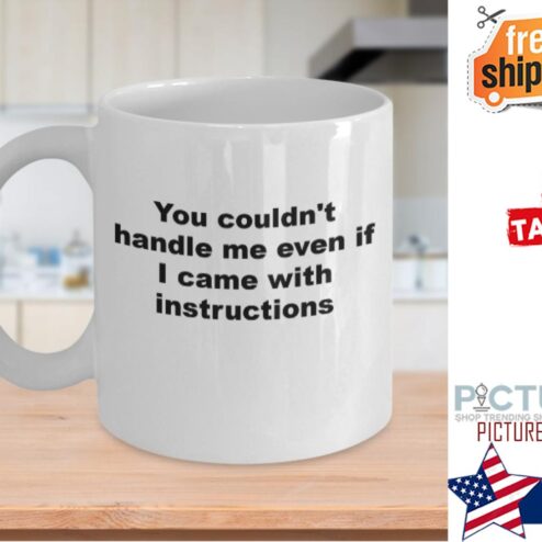 You couldn't handle me even if I came with instructions mug