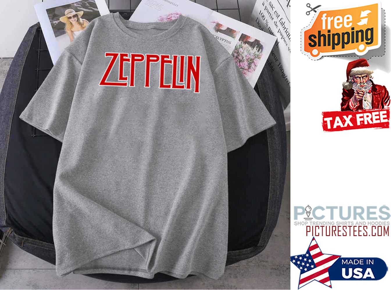 Zeppelin White Red shirt
