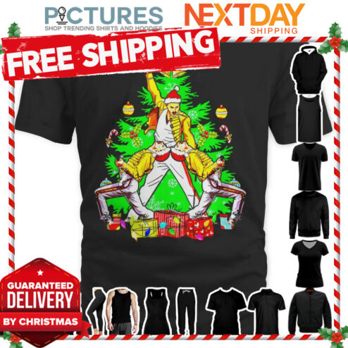 Freddie Mercury Christmas Tree shirt