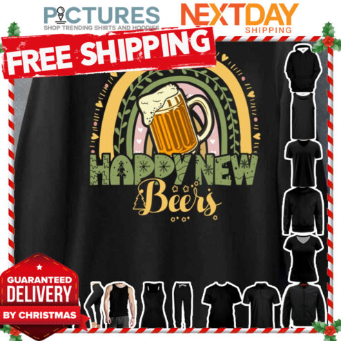Happy New Beers Funny Happy New Year Outfit 2023 shirt