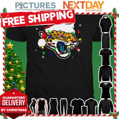 Santa Jacksonville Jaguars Logo Lights Christmas shirt