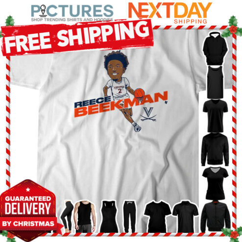 Virginia Basketball Reece Beekman Caricature shirt