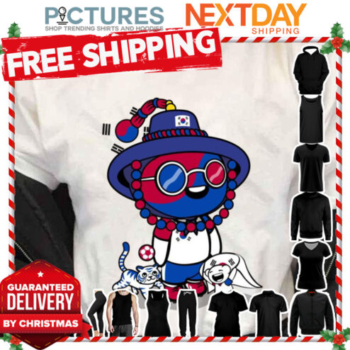 We Are The Champions World Cup South Korea Football Team Chibi Art shirt