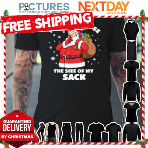 You Should See The Size Of My Sack Santa Men Funny Christmas shirt