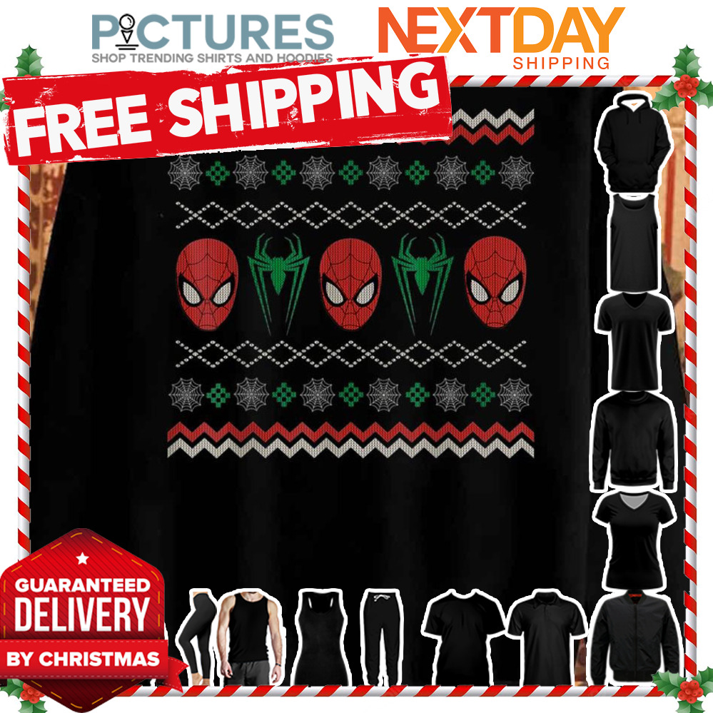 Mask Spider Man Ugly Christmas Sweater shirt