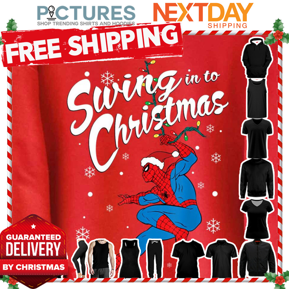 Swing In To Christmas Spider Man shirt
