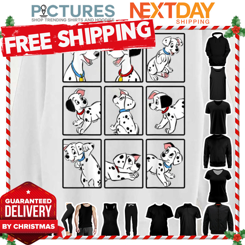 Dogs Group Shot Boxes 101 Dalmatians shirt