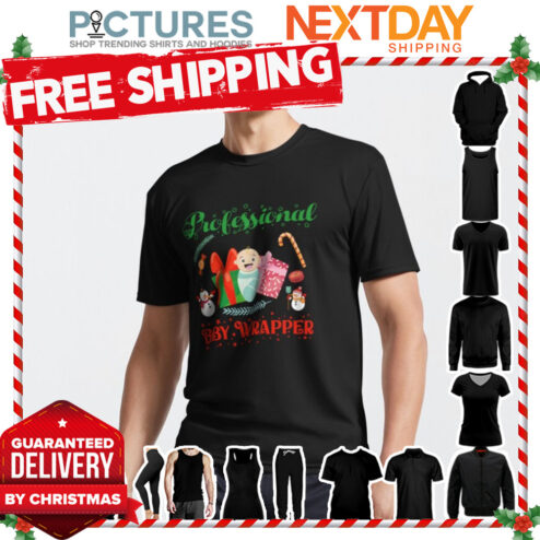 Professional Baby Wrapper Funny Christmas shirt