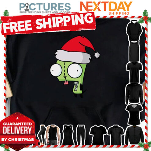 Santa Gir Green Christmas Art Invader Zim shirt