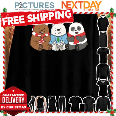 We Bare Bears In Ugly Christmas shirt