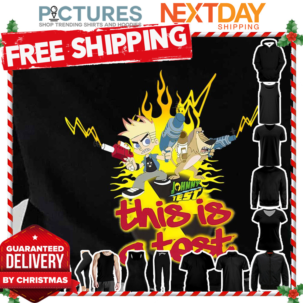 Kids Johnny Test This Is A Test shirt