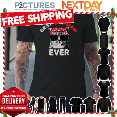 Funny Cat Best Cat Mom Ever Meow With My Cat shirt