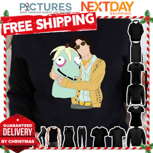 Matthew Gray Gubler With Rumple Buttercup shirt