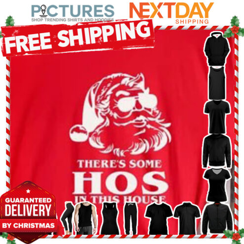 There's Some Hos in this house Santa Christmas shirt