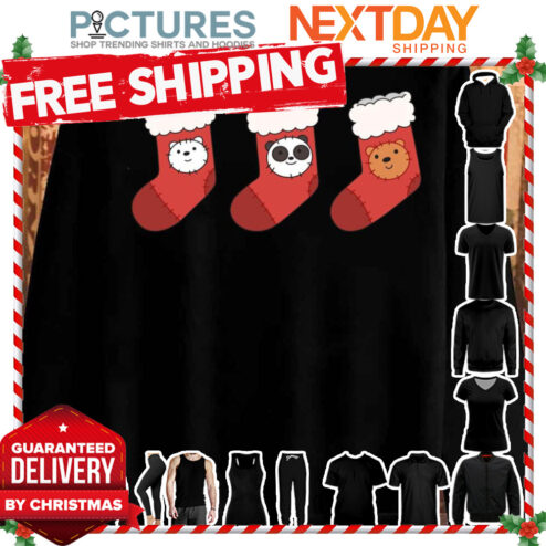 We Bare Bears Christmas Socks shirt