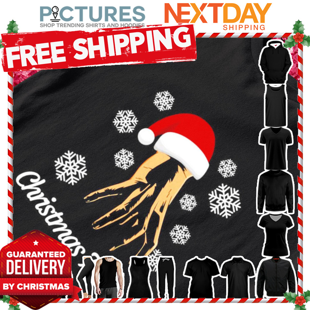 Wednesday Thing hand snowflakes Christmas shirt
