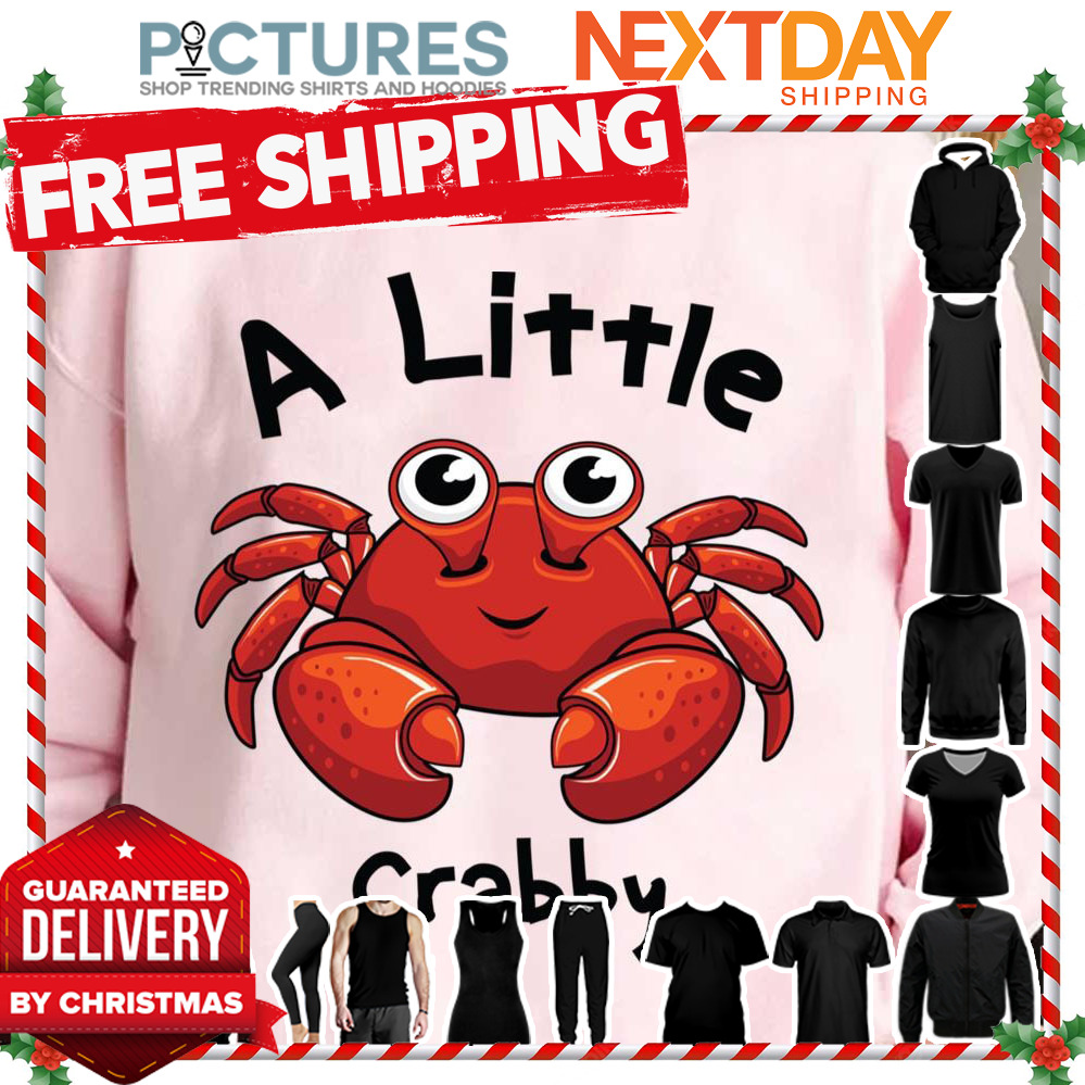 A Little Crabby Baby Cute Summer Baby Beach Bab shirt