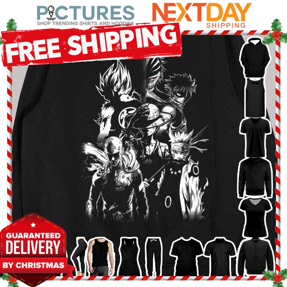 All Stars Animes Naruto Dragonball shirt