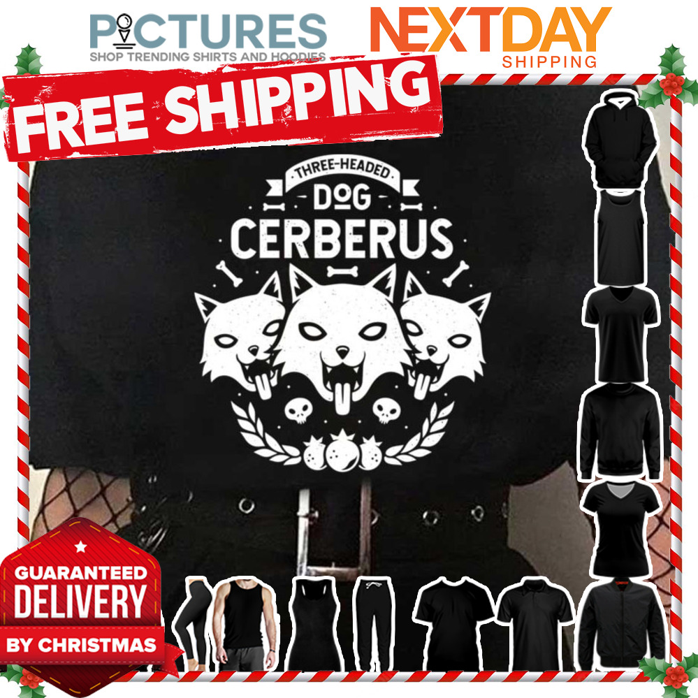 Three Headed Dog Black White Hades Game shirt