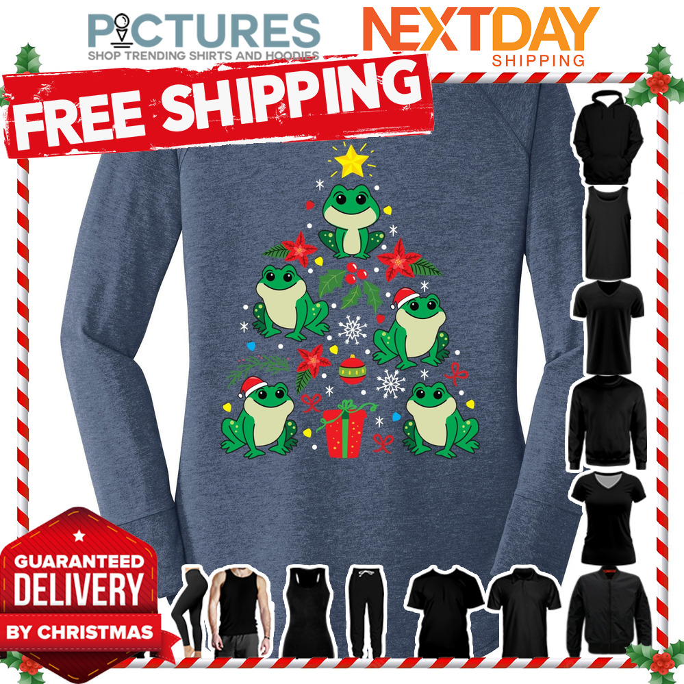 Frog Christmas Ornat tree Christmas shirt