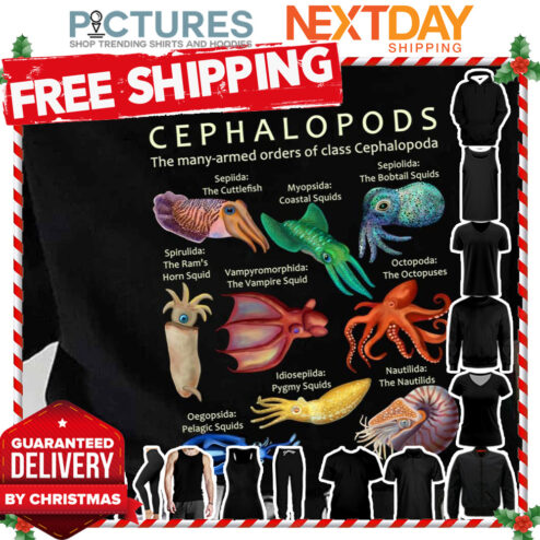 The Cephalopod Octopus Squid Nautilus And Cuttlefish shirt