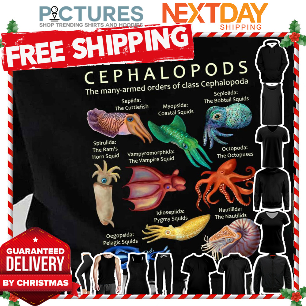 The Cephalopod Octopus Squid Nautilus And Cuttlefish shirt