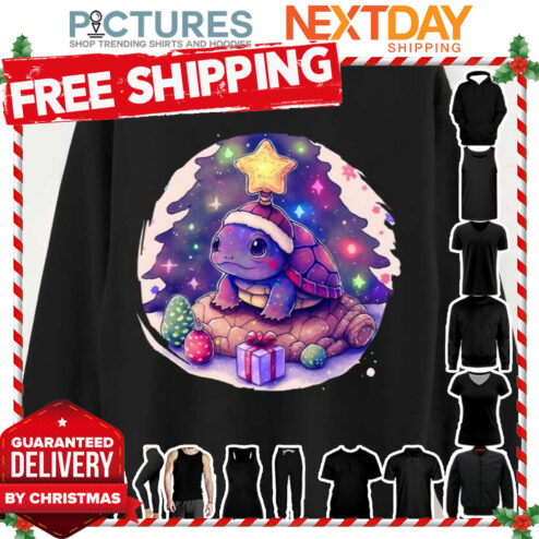 Turtle Christmas Pajamas Cute Holiday shirt