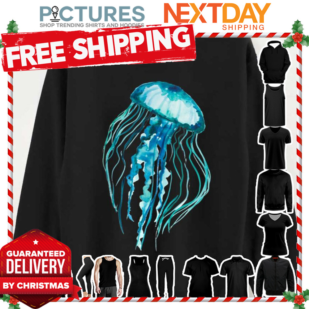Watercolor Jellyfish Aesthetic Sea Creature shirt