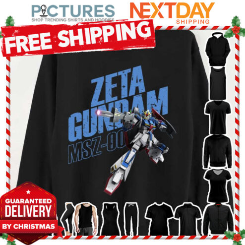 Zeta Gundam Typo Art Mobile Suit Gundam shirt