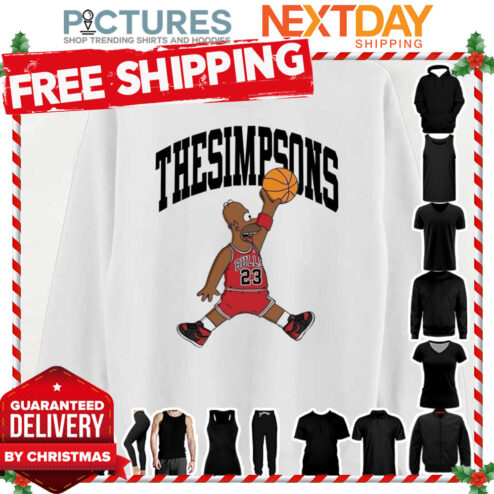 Basketball The Simpsons Jordan Logo Parody shirt