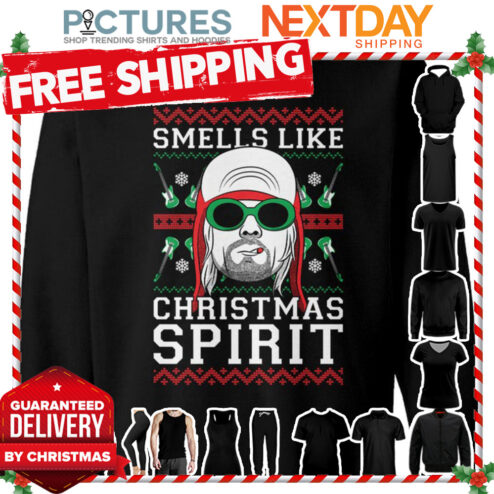 Kurt Cobain Grunge Smells Like Christmas shirt